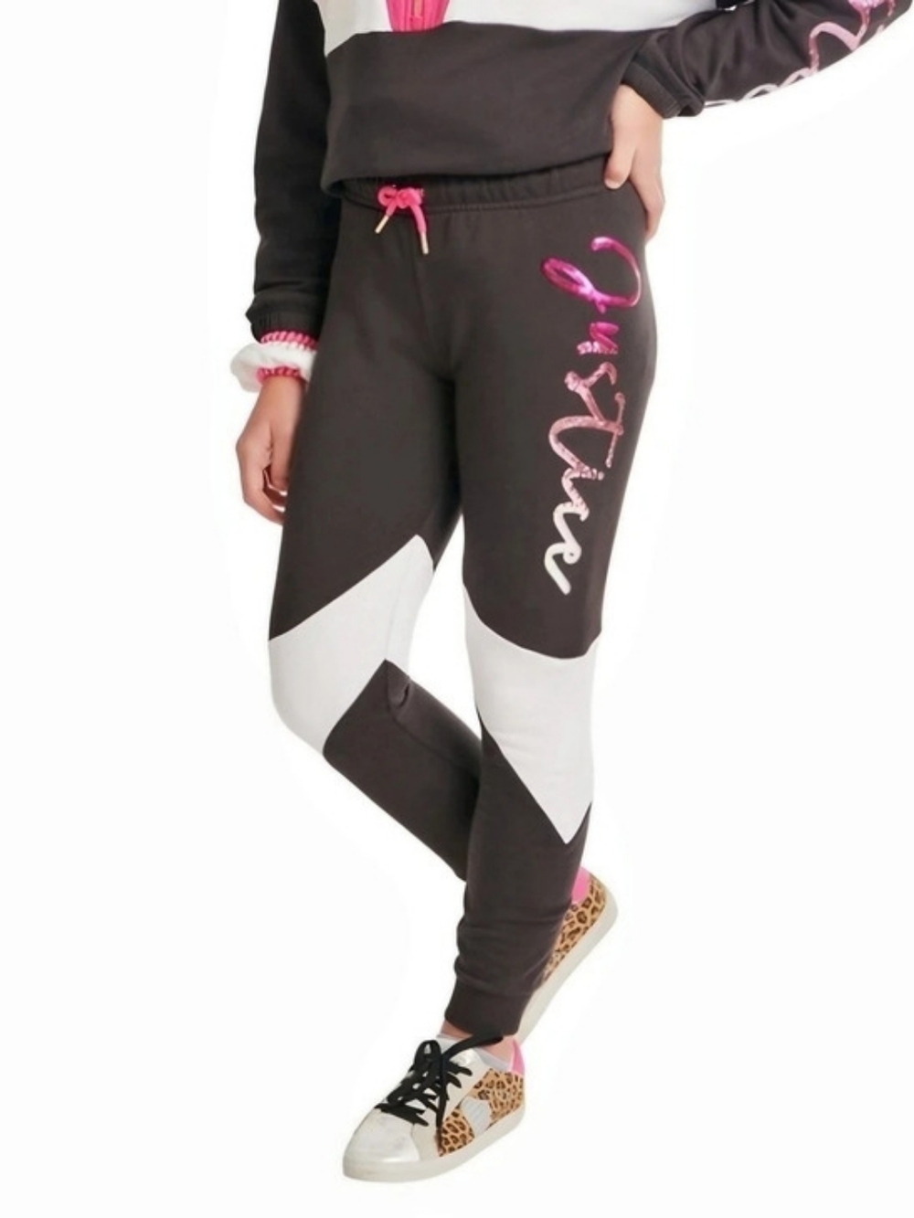 Justice Collection X Colorblock Jogger Girls Color Block Joggers Size XL 16/18